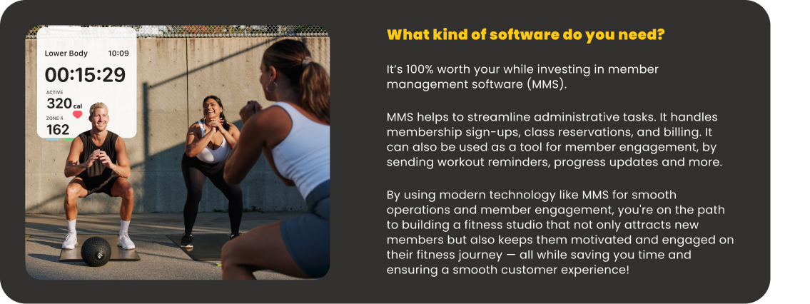 How to build a successful fitness studio - What kind of software do you need?